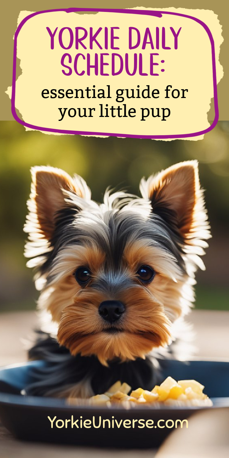 Yorkie Daily Schedule Essential Guide for Your Little Pup Yorkie